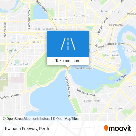 Kwinana Freeway map
