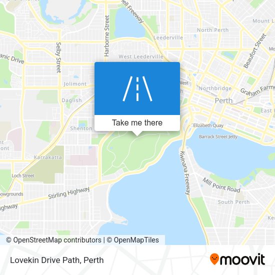 Lovekin Drive Path map