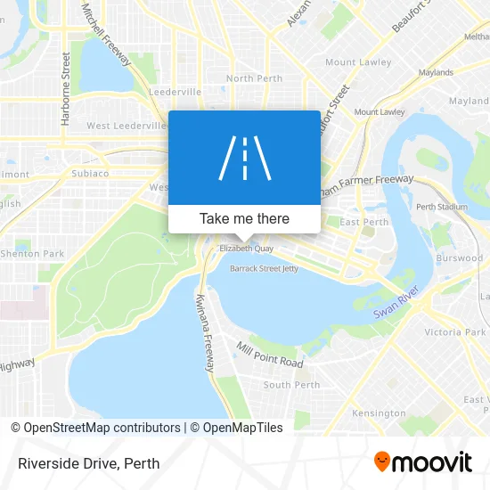 Mapa Riverside Drive