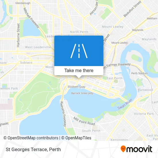 Mapa St Georges Terrace