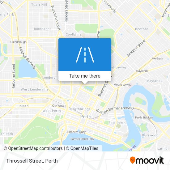 Throssell Street map
