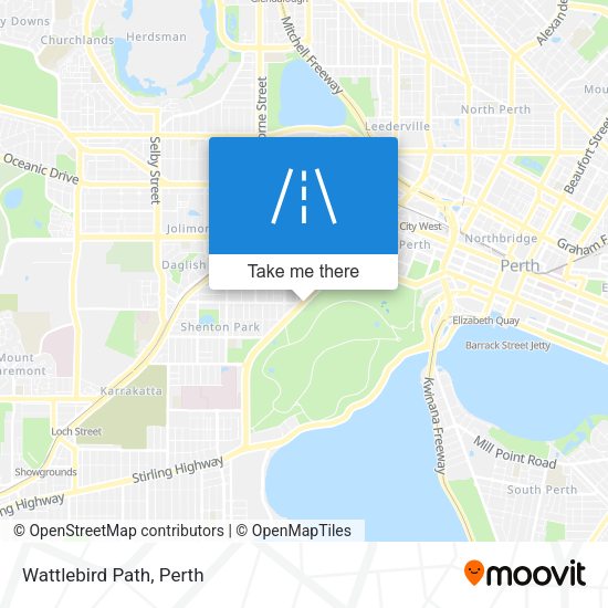 Wattlebird Path map