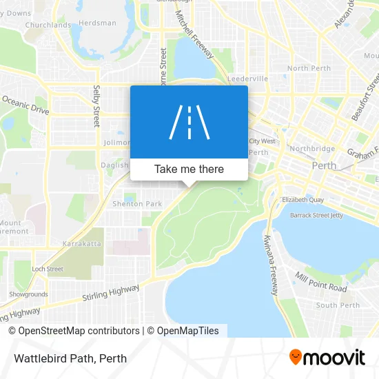 Mapa Wattlebird Path