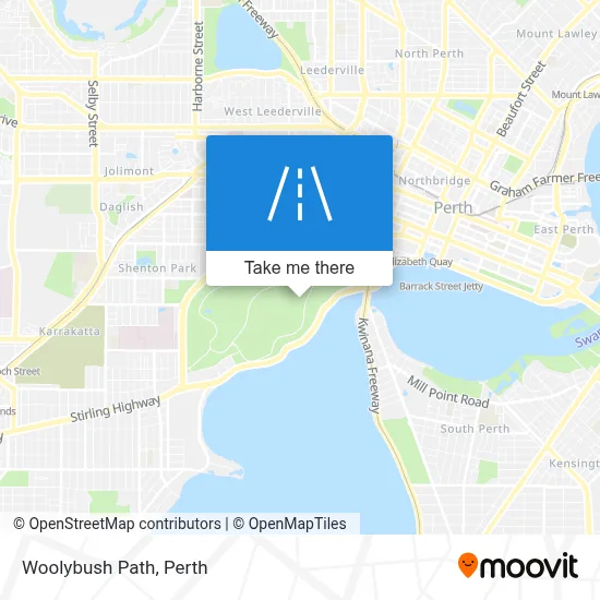 Mapa Woolybush Path