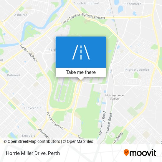 Horrie Miller Drive map