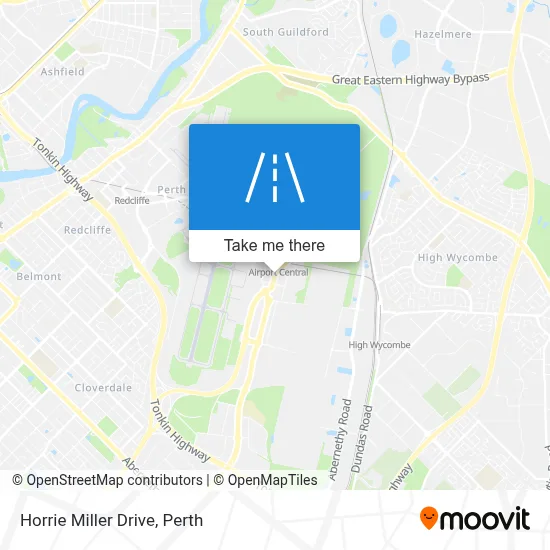 Mapa Horrie Miller Drive