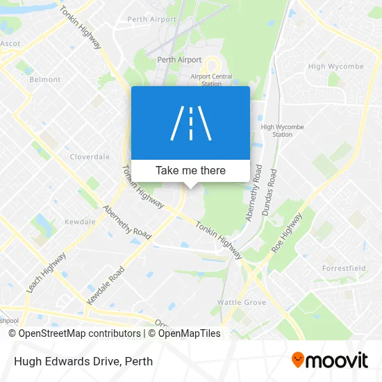 Mapa Hugh Edwards Drive