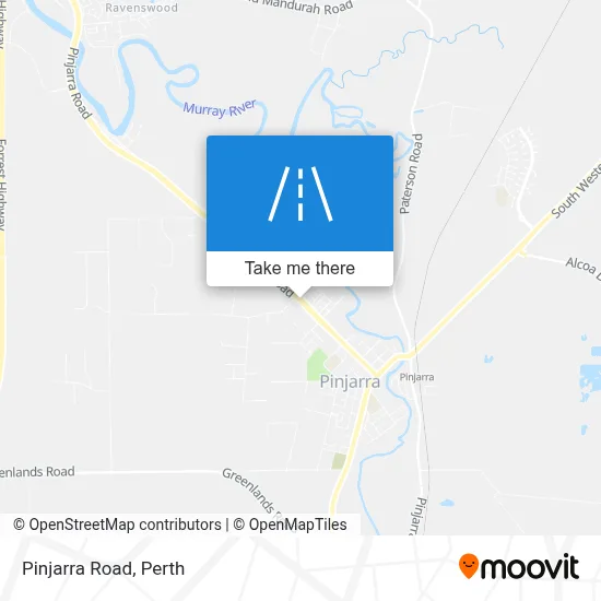 Mapa Pinjarra Road