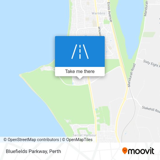 Bluefields Parkway map