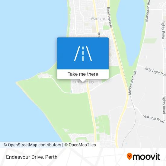 Mapa Endeavour Drive