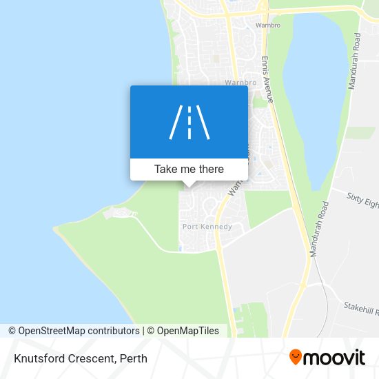 Knutsford Crescent map