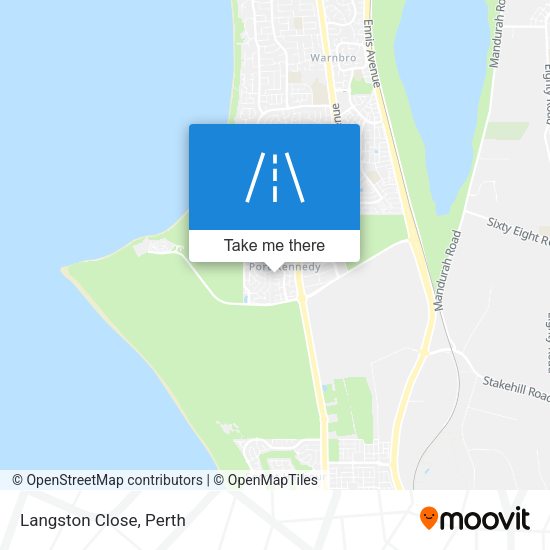 Langston Close map