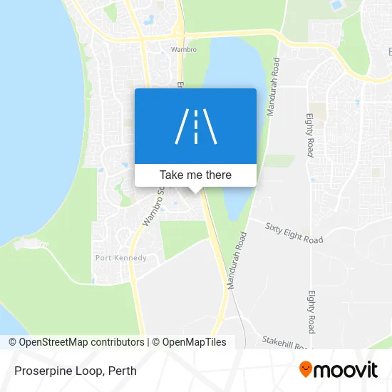 Mapa Proserpine Loop