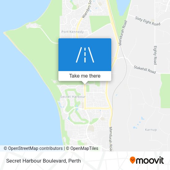 Secret Harbour Boulevard map