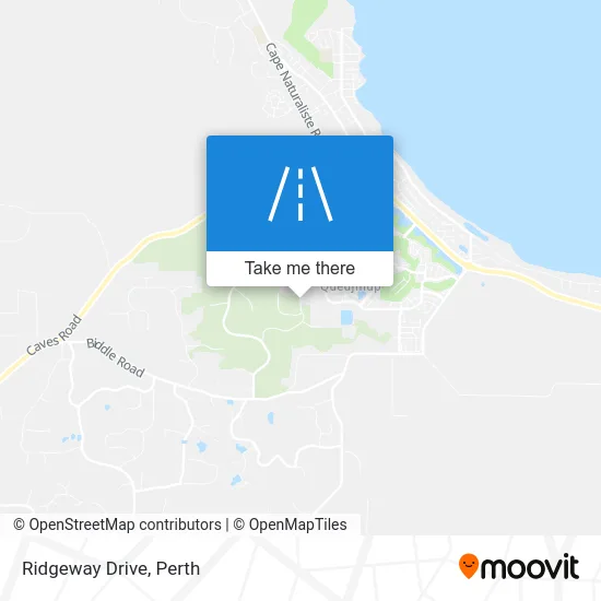 Mapa Ridgeway Drive