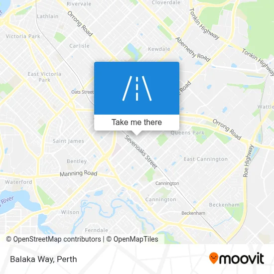 Mapa Balaka Way