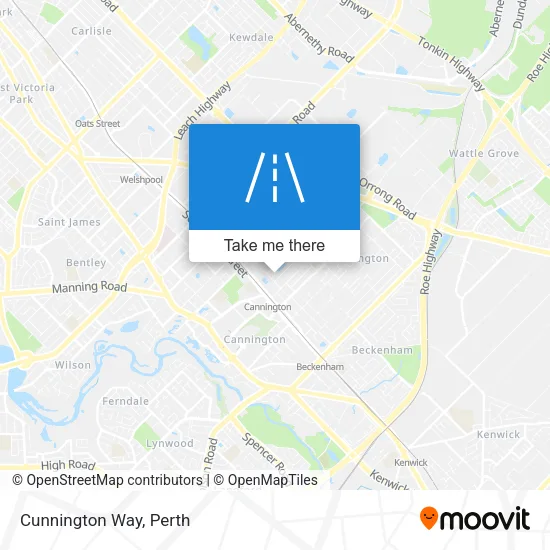 Cunnington Way map
