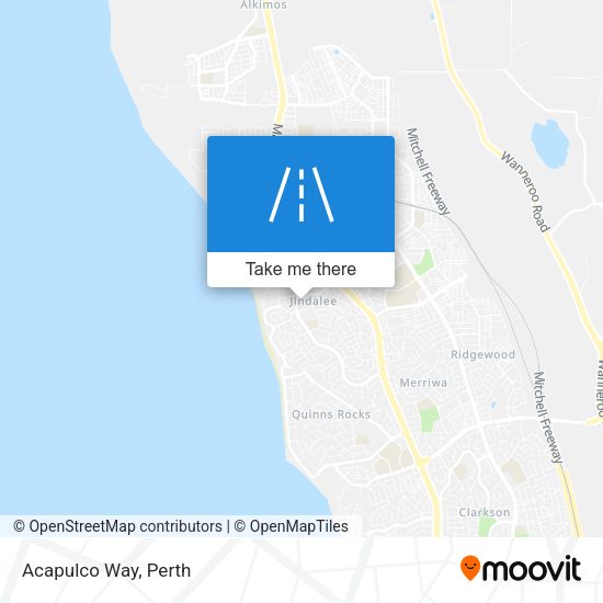 Acapulco Way map