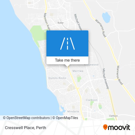 Cresswell Place map