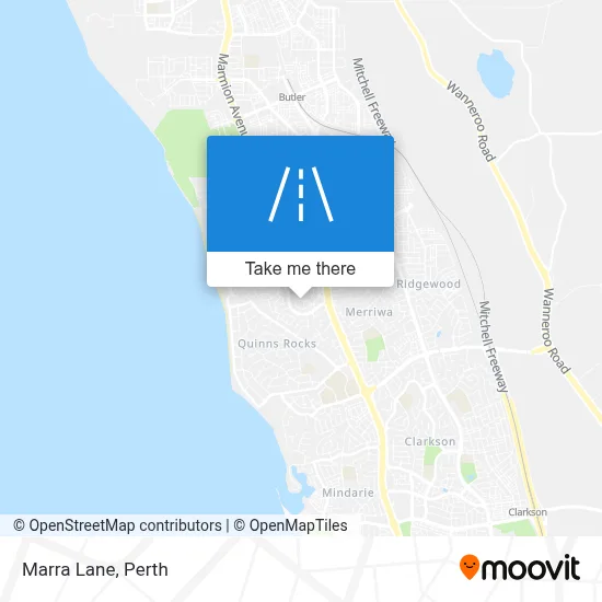 Mapa Marra Lane