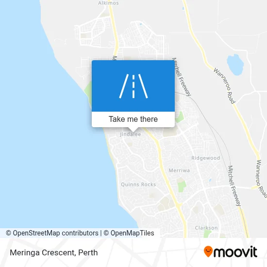Mapa Meringa Crescent