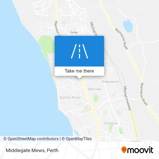 Mapa Middlegate Mews