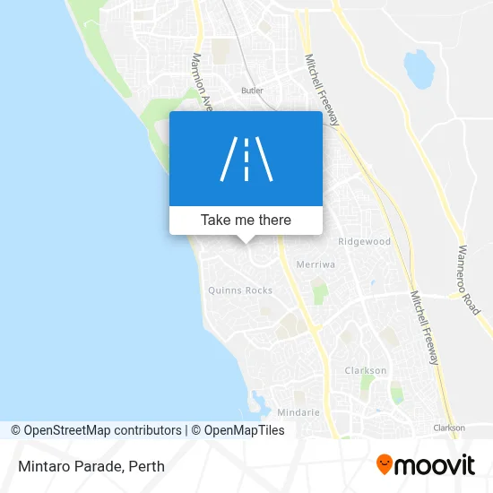 Mapa Mintaro Parade