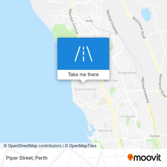 Mapa Piper Street