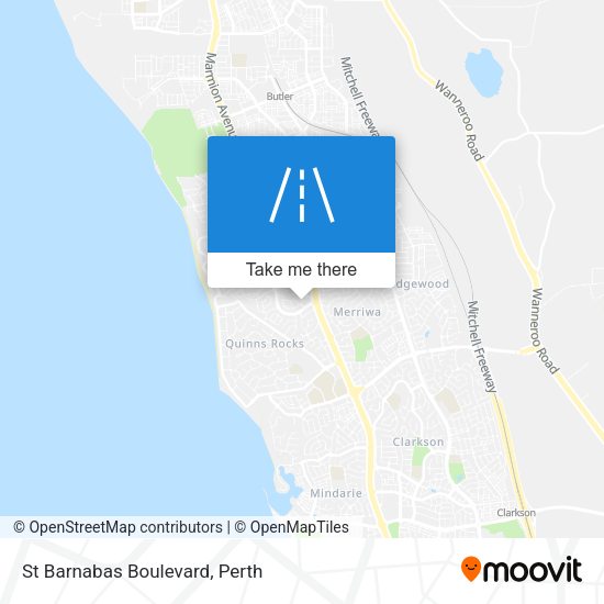 St Barnabas Boulevard map