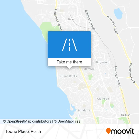 Mapa Toorie Place