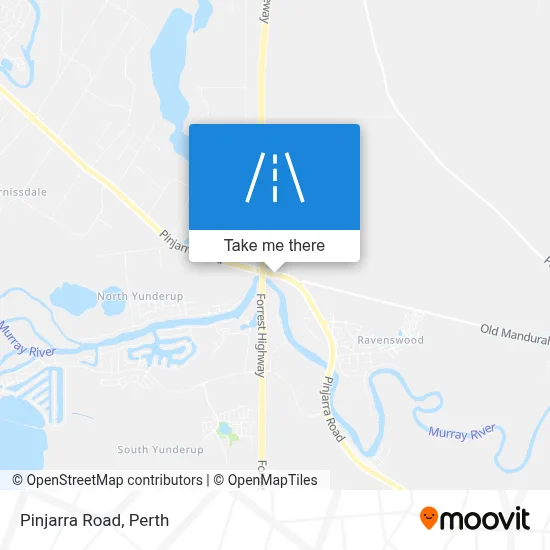 Mapa Pinjarra Road