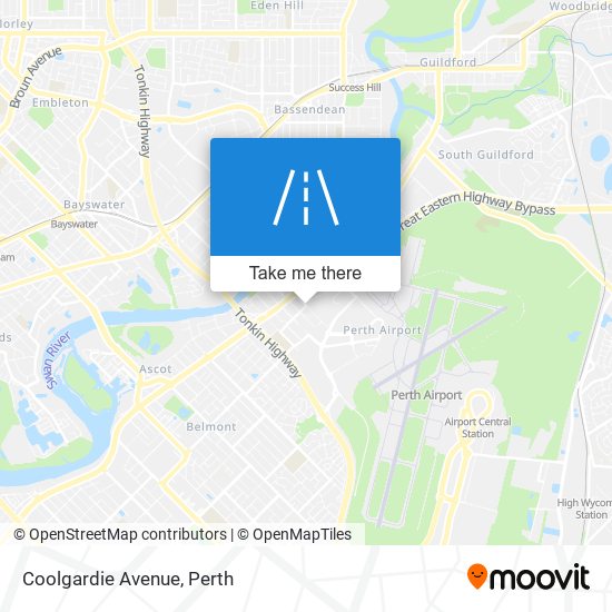 Coolgardie Avenue map