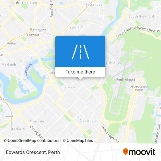 Mapa Edwards Crescent