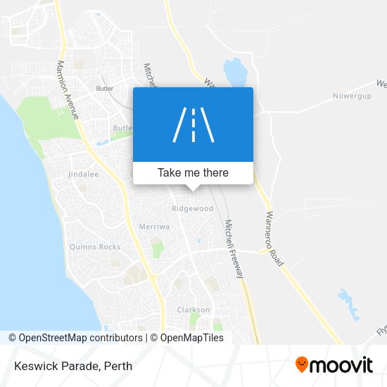 Keswick Parade map