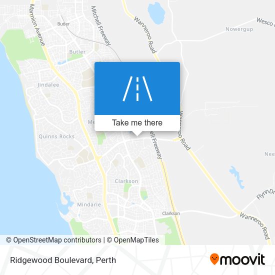 Ridgewood Boulevard map