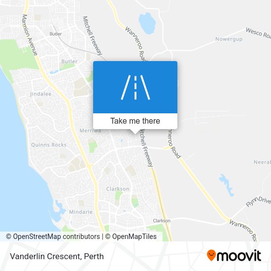 Vanderlin Crescent map