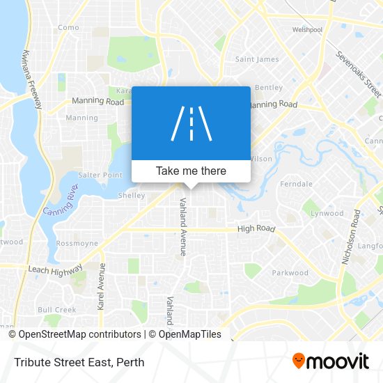 Tribute Street East map