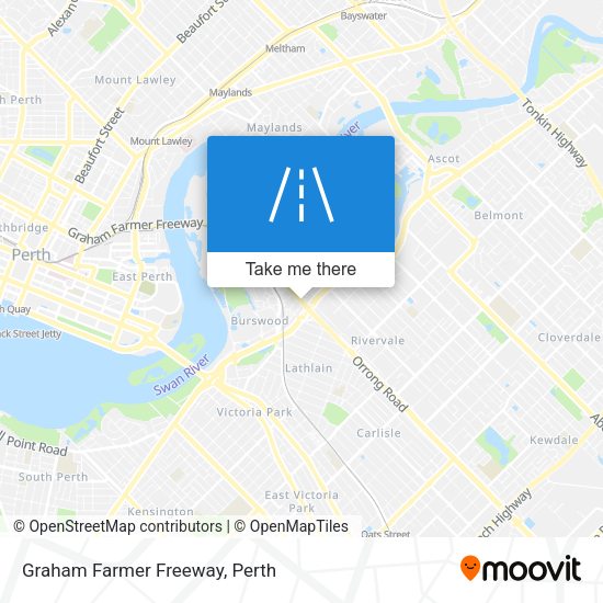 Graham Farmer Freeway map