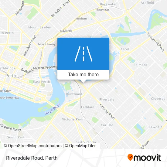 Mapa Riversdale Road