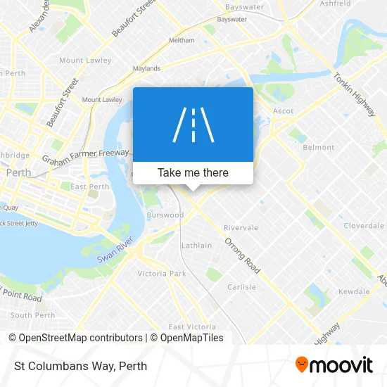 Mapa St Columbans Way