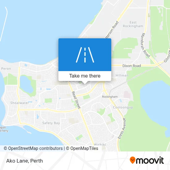 Mapa Ako Lane