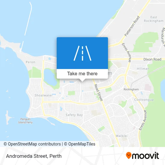 Mapa Andromeda Street