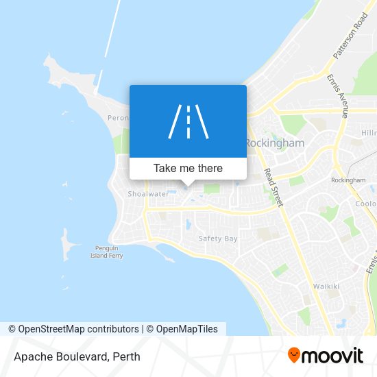 Apache Boulevard map