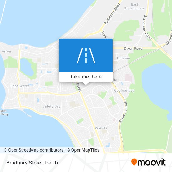 Bradbury Street map