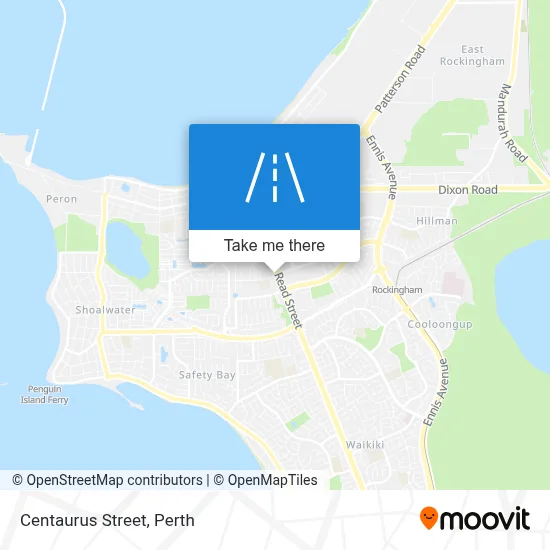 Mapa Centaurus Street