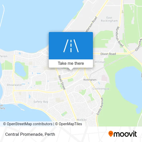 Mapa Central Promenade