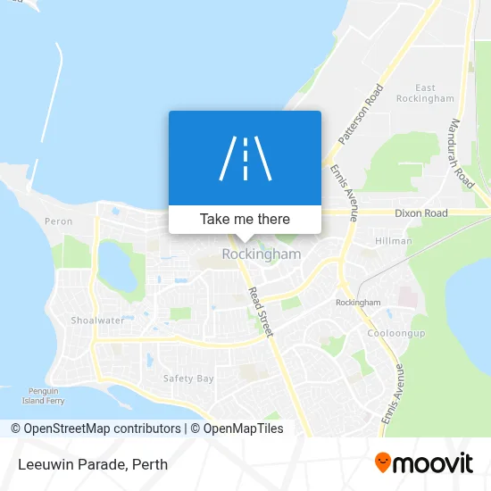 Mapa Leeuwin Parade