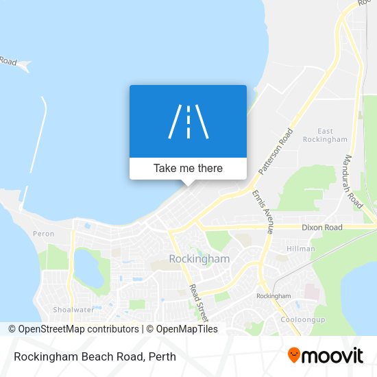 Rockingham Beach Road map