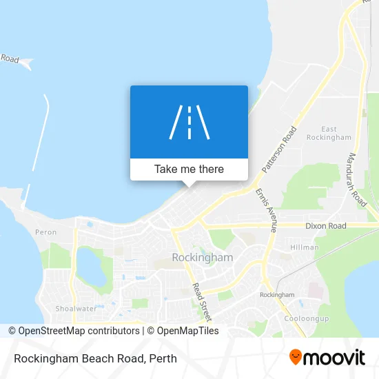 Mapa Rockingham Beach Road
