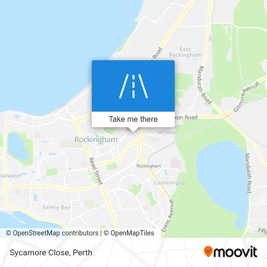 Mapa Sycamore Close